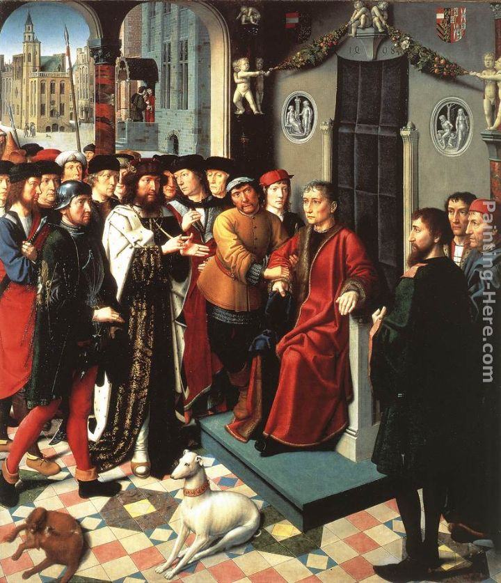 Gerard David The Judgment of Cambyses (left panel)